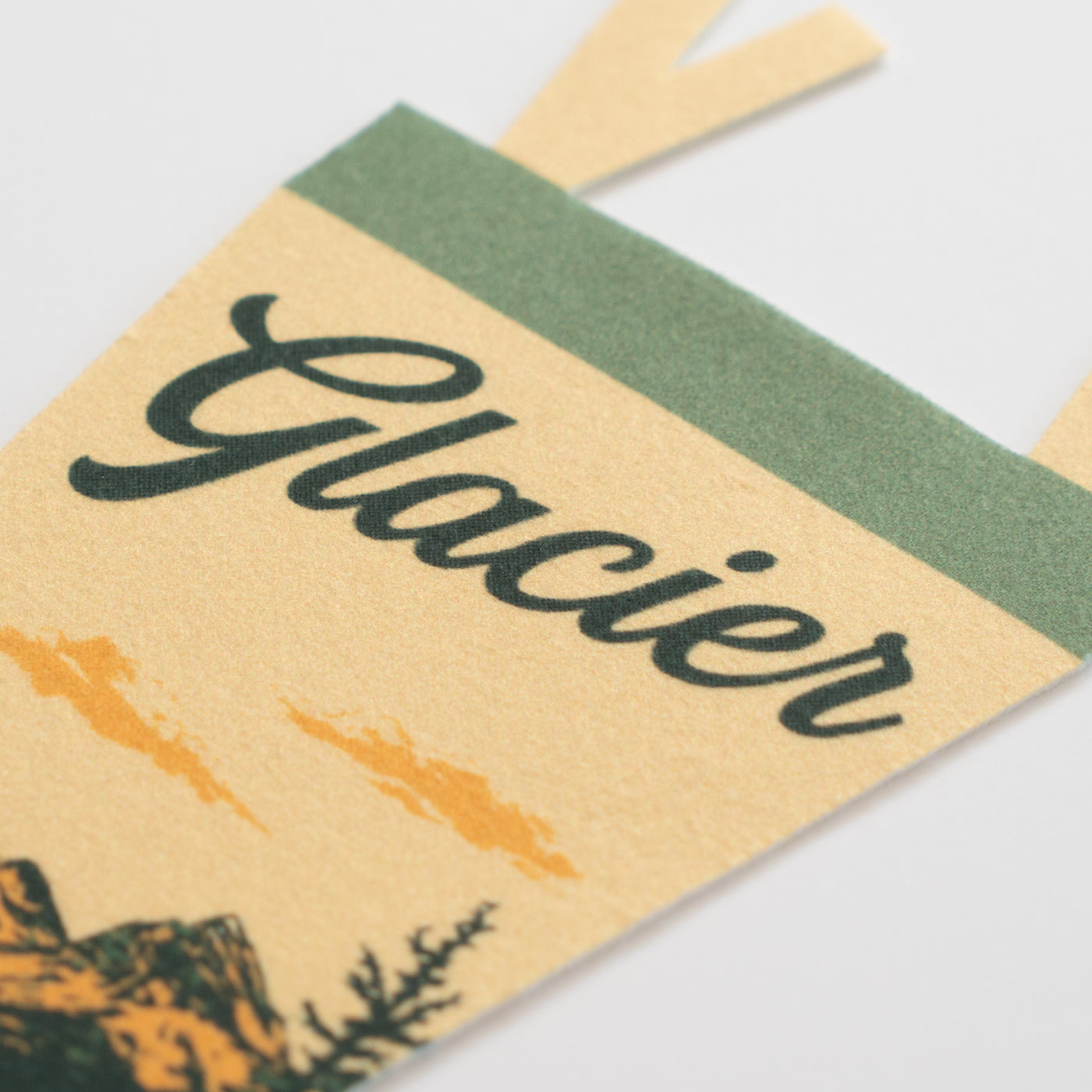 Glacier National Park Felt Pennant