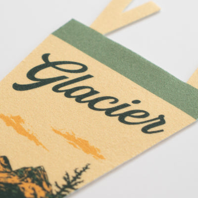 Glacier National Park Felt Pennant