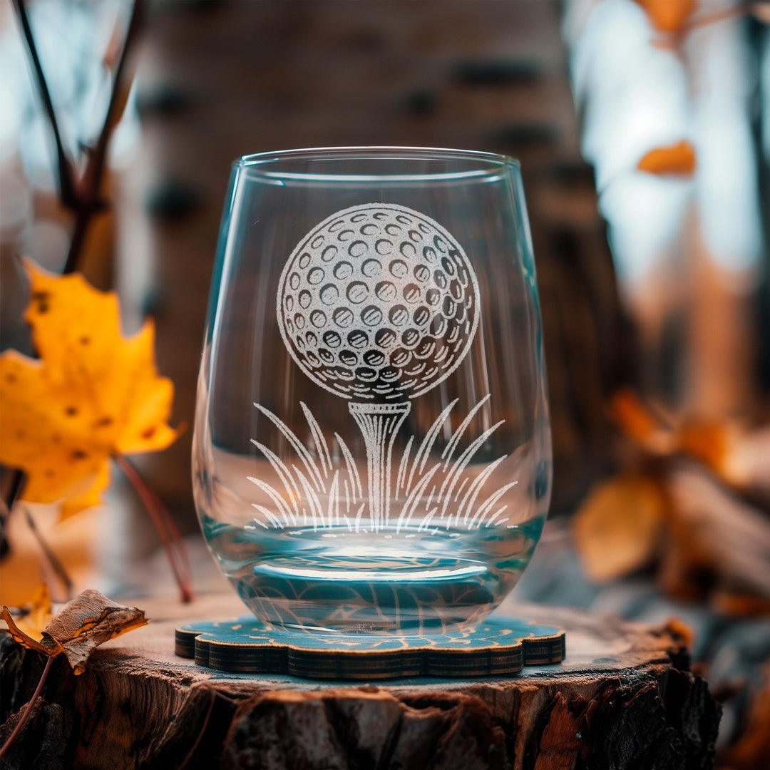 Golf Ball &amp; Tee  Glasses