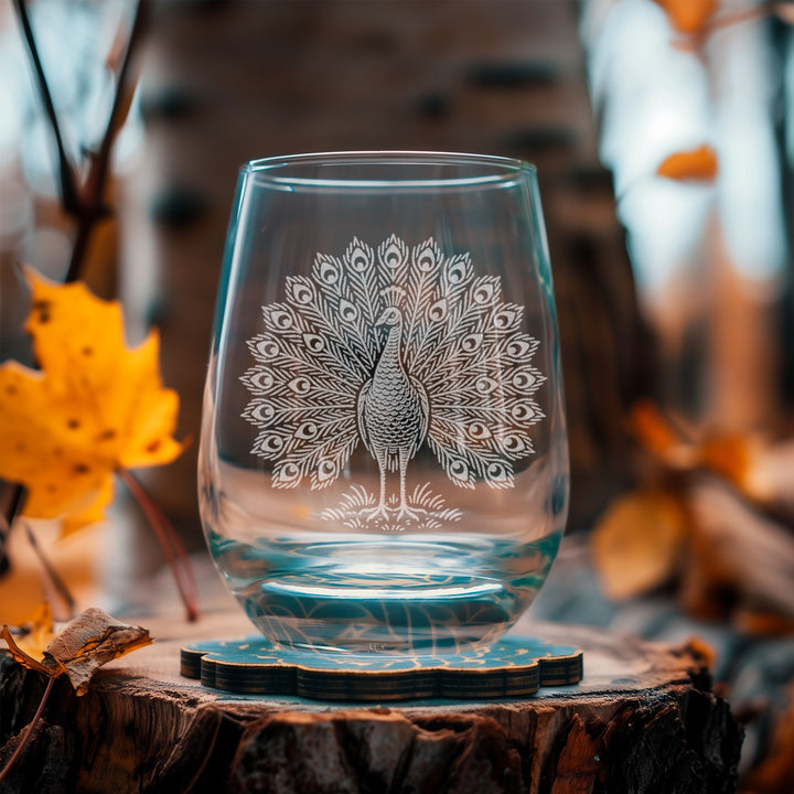Peacock Glasses