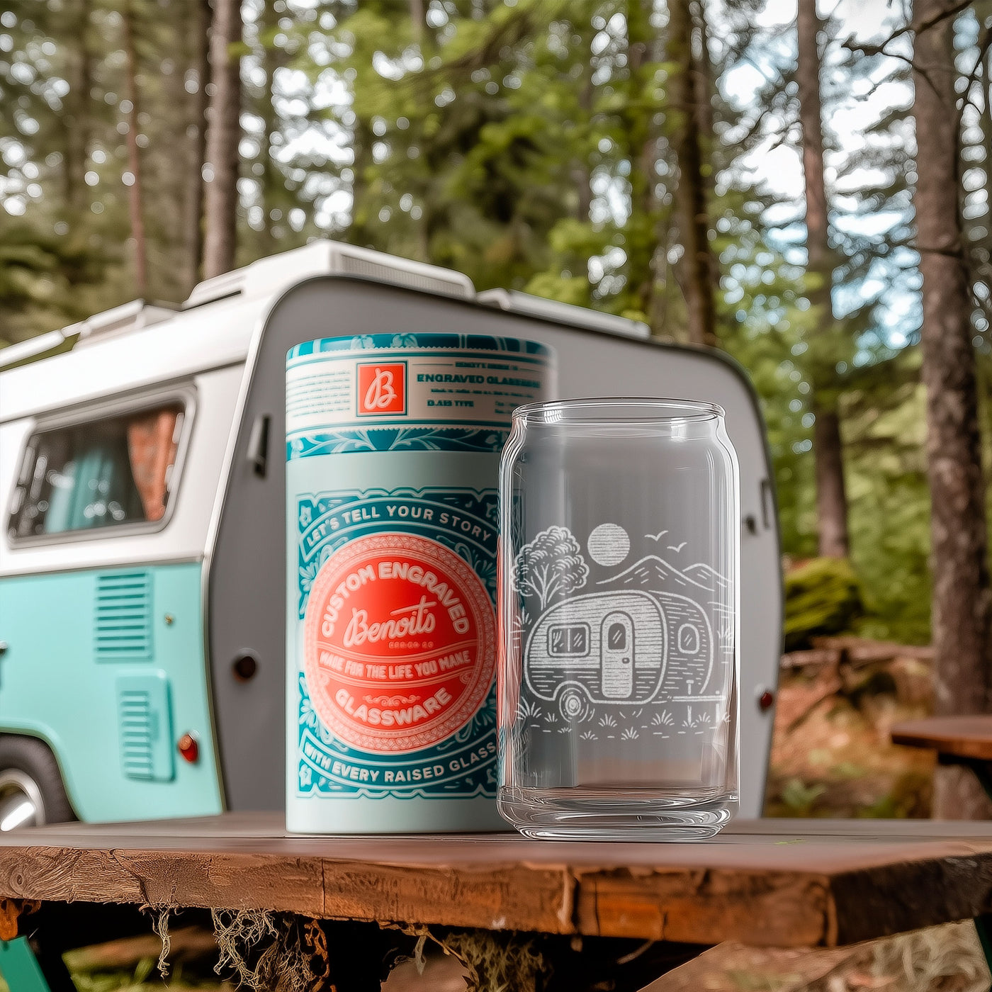 Vintage Camper Glasses