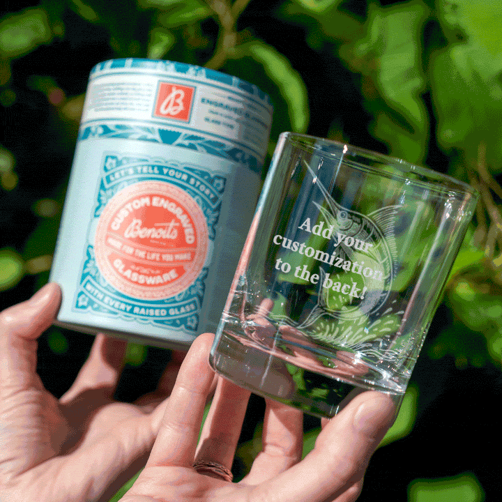 Saltwater Fish Glasses  Set of 4