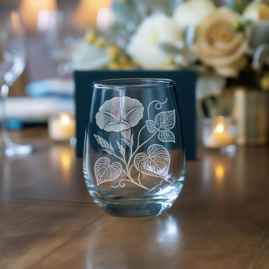 Morning Glory Vine Glasses
