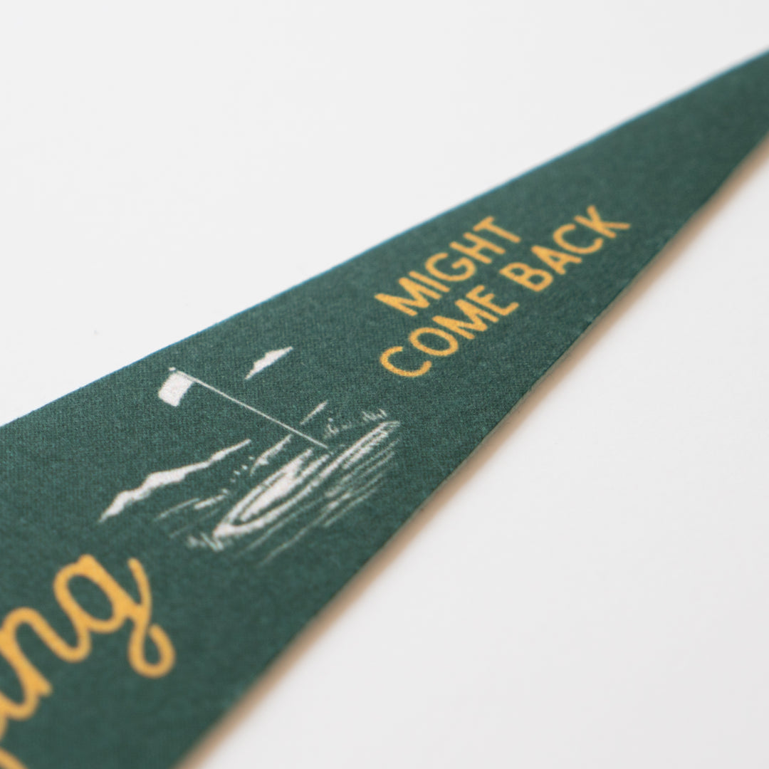 Gone Golfing Felt Pennant