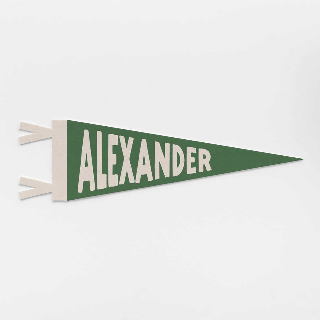 Custom Fun Name Sign Felt Pennant