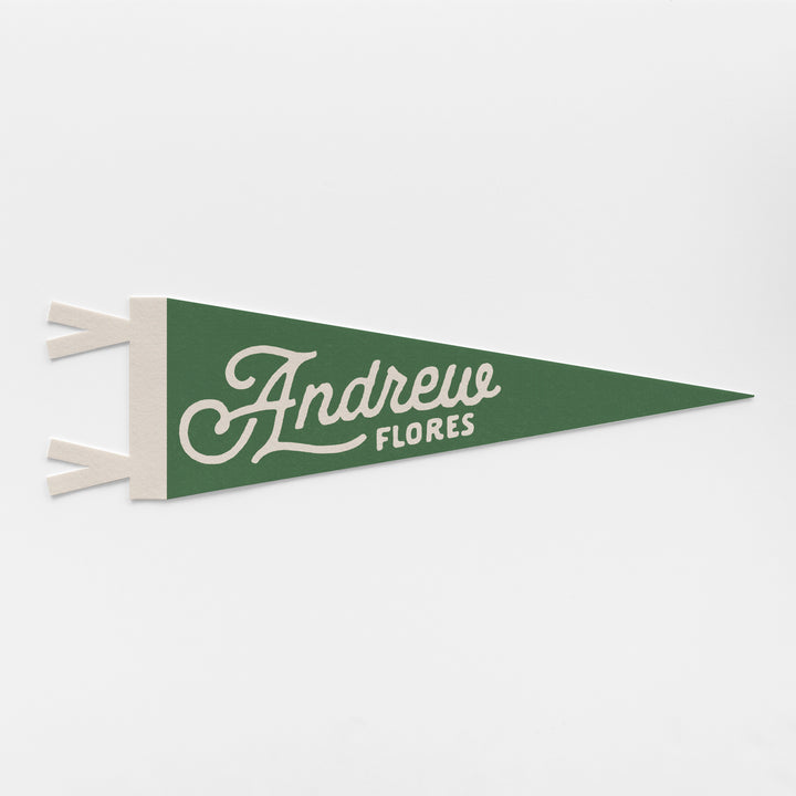 Custom Heritage Name Felt Pennant