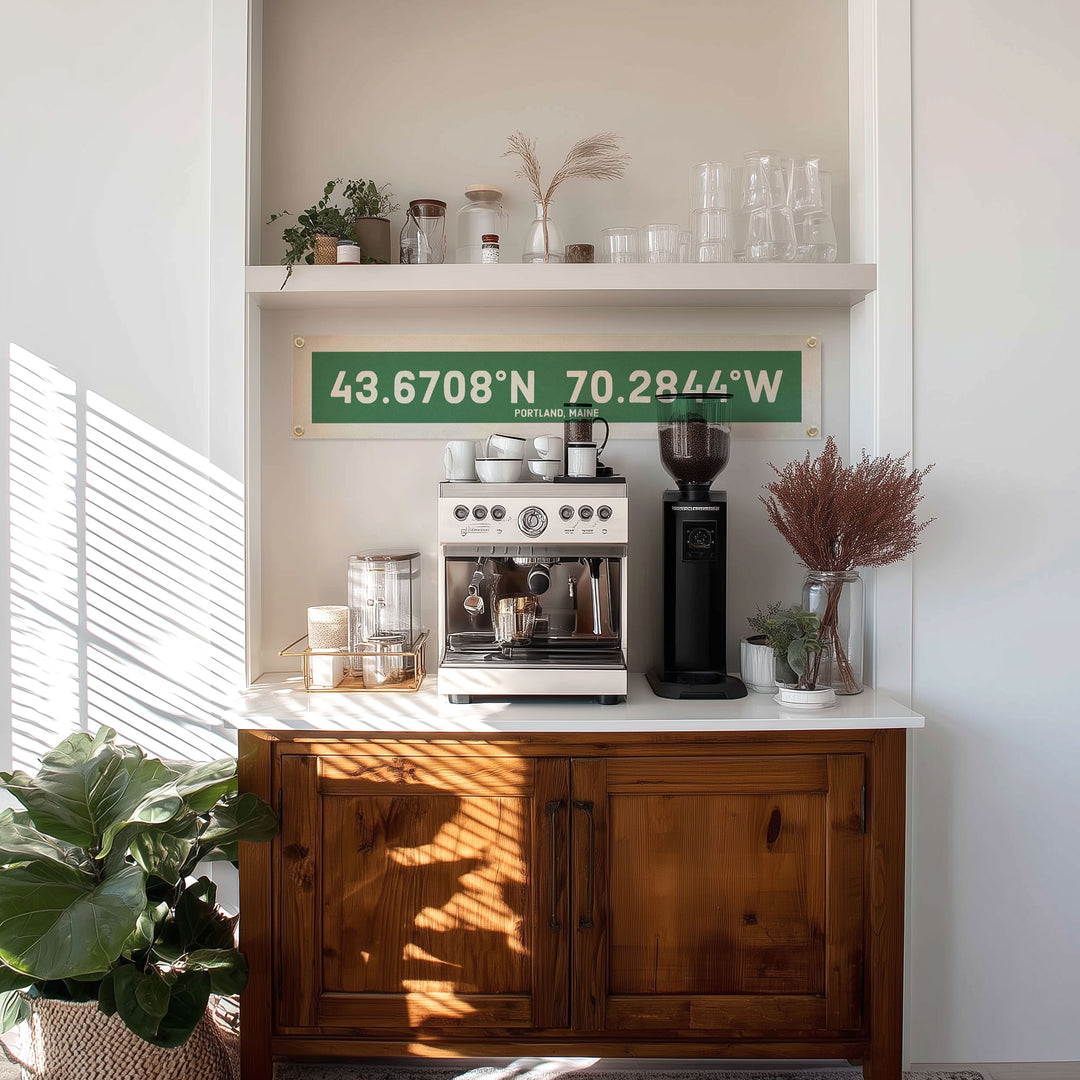 Custom Coordinate Felt Banner