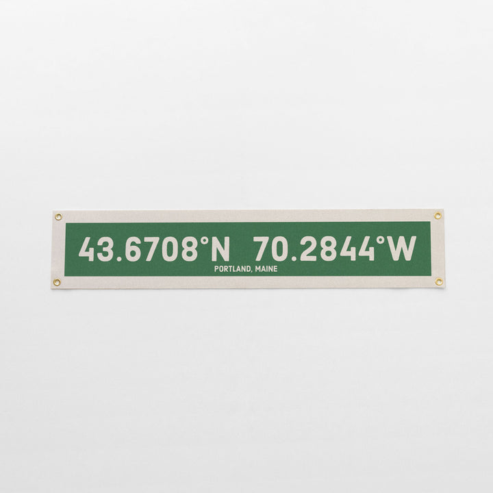 Custom Coordinate Felt Banner