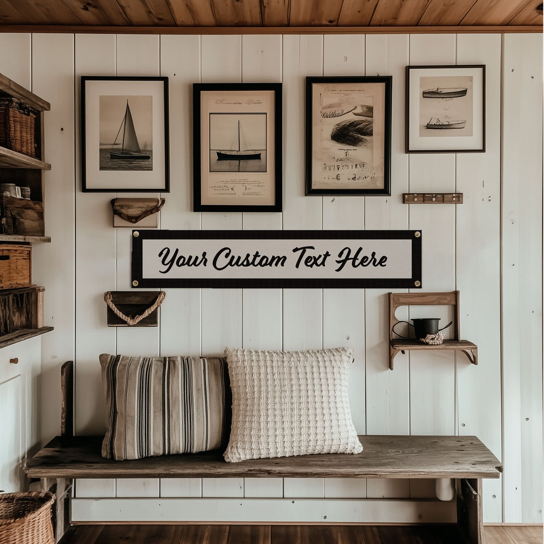 Custom Cursive Name Felt Banner