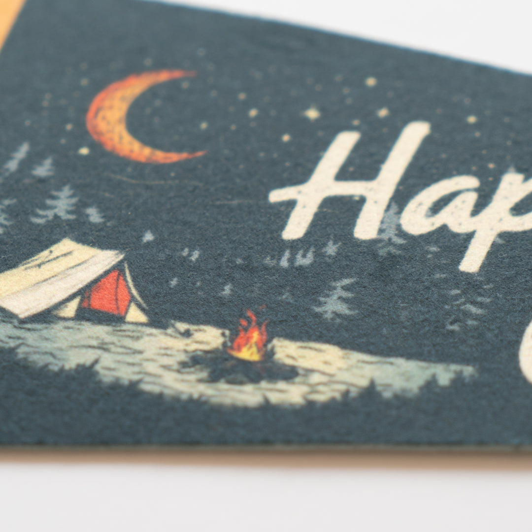 Happy Camper Felt Pennant