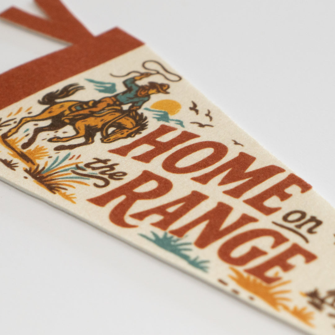 Home on the Range Felt Pennant