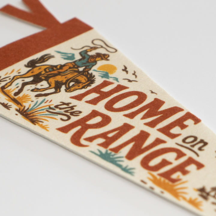 Home on the Range Felt Pennant
