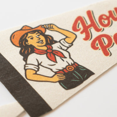 Howdy Partner Felt Pennant