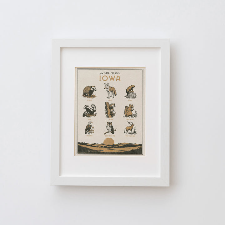 Iowa Wildlife Print