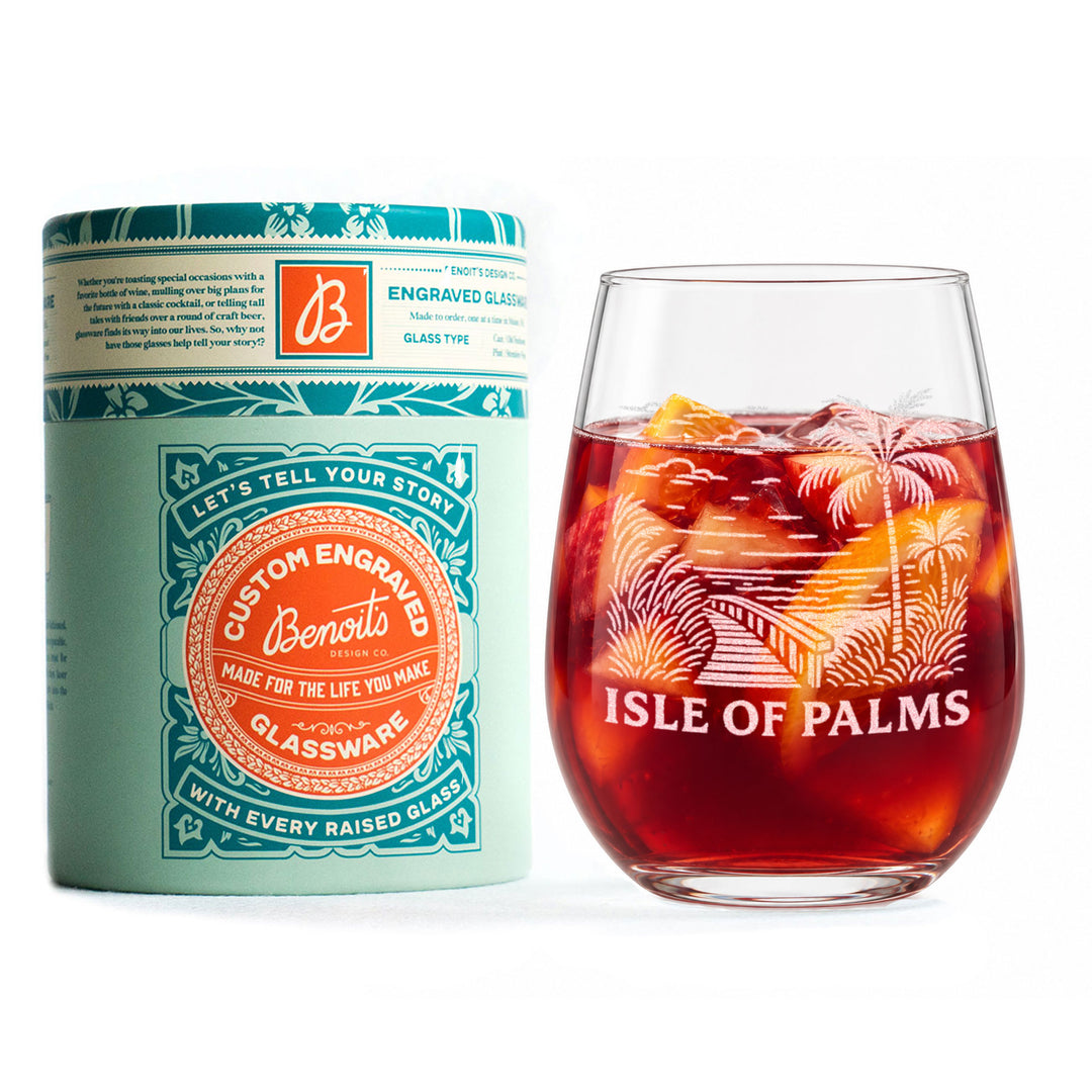 Isle of Palms South Carolina Glasses