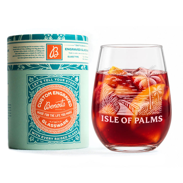 Isle of Palms South Carolina Glasses