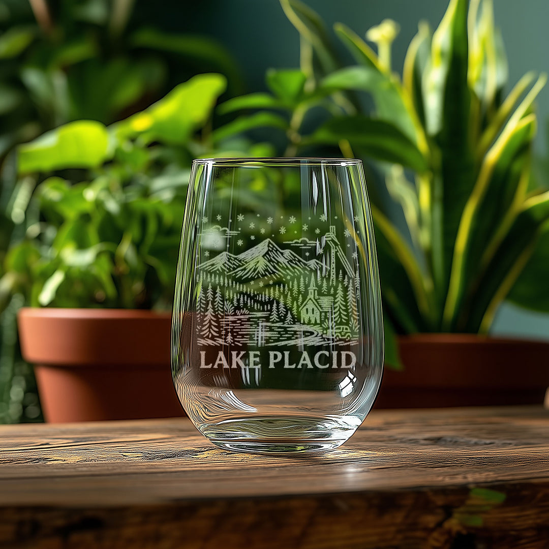 Lake Placid New York Glasses