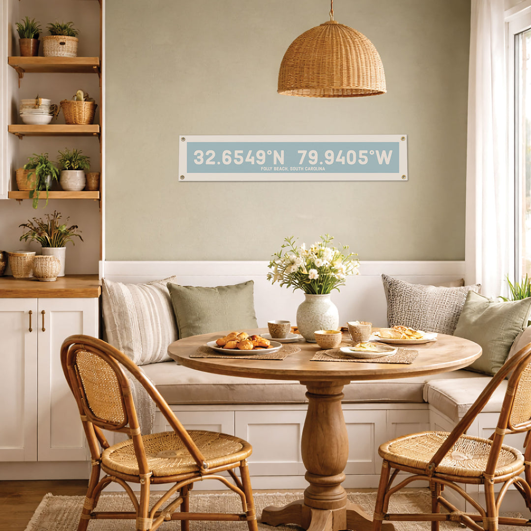 Custom Coordinate Felt Banner
