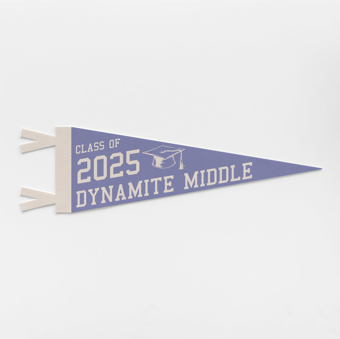 Custom Class of Gift Felt Pennant