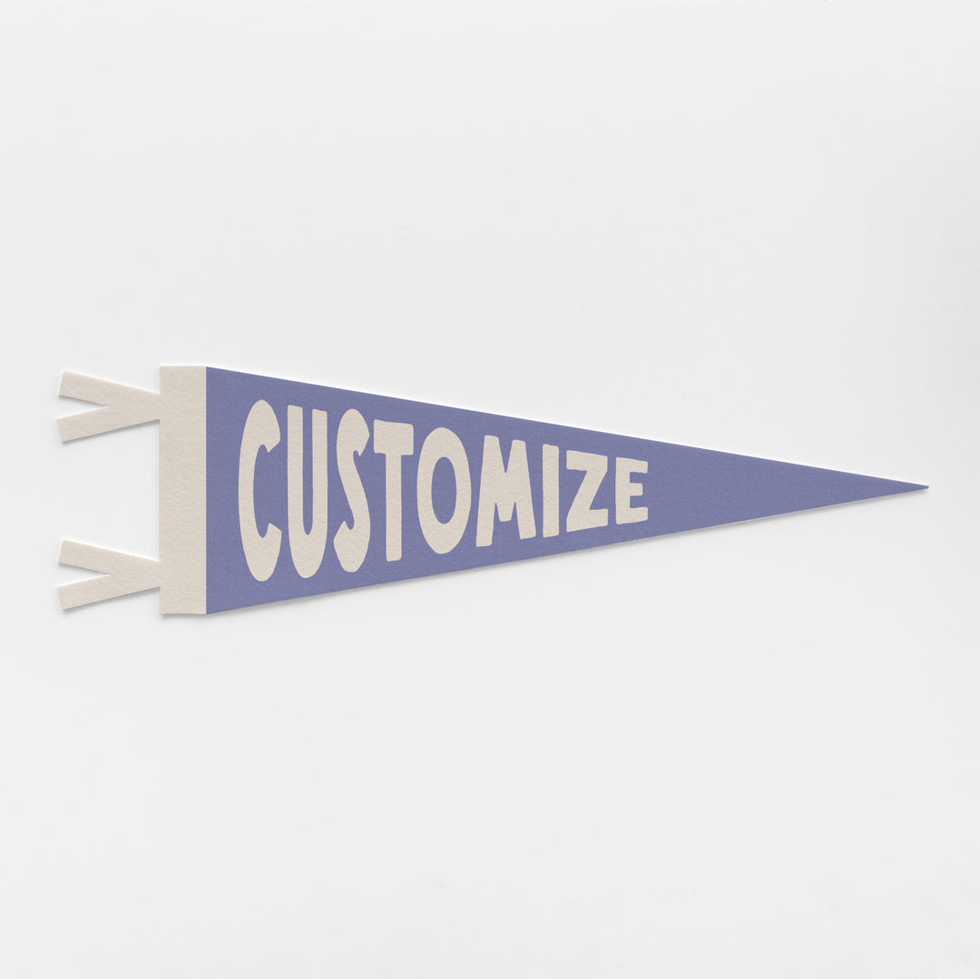 Custom Fun Name Sign Felt Pennant