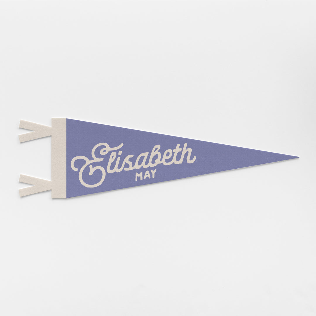 Custom Heritage Name Felt Pennant