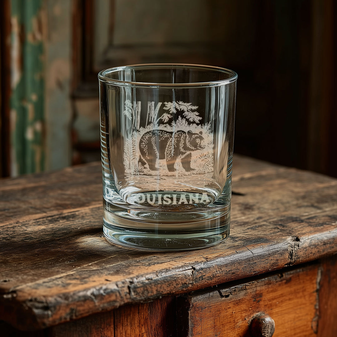Louisiana State Black Bear Glasses
