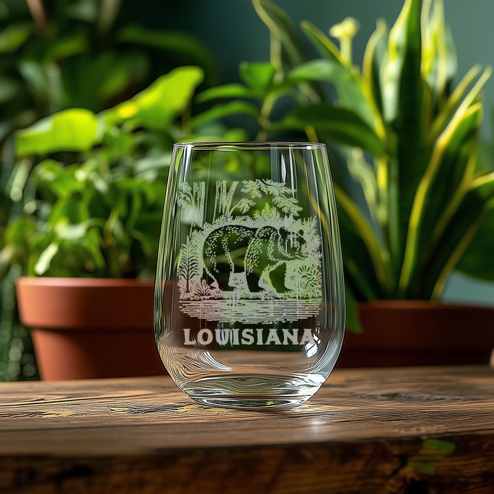 Louisiana State Black Bear Glasses