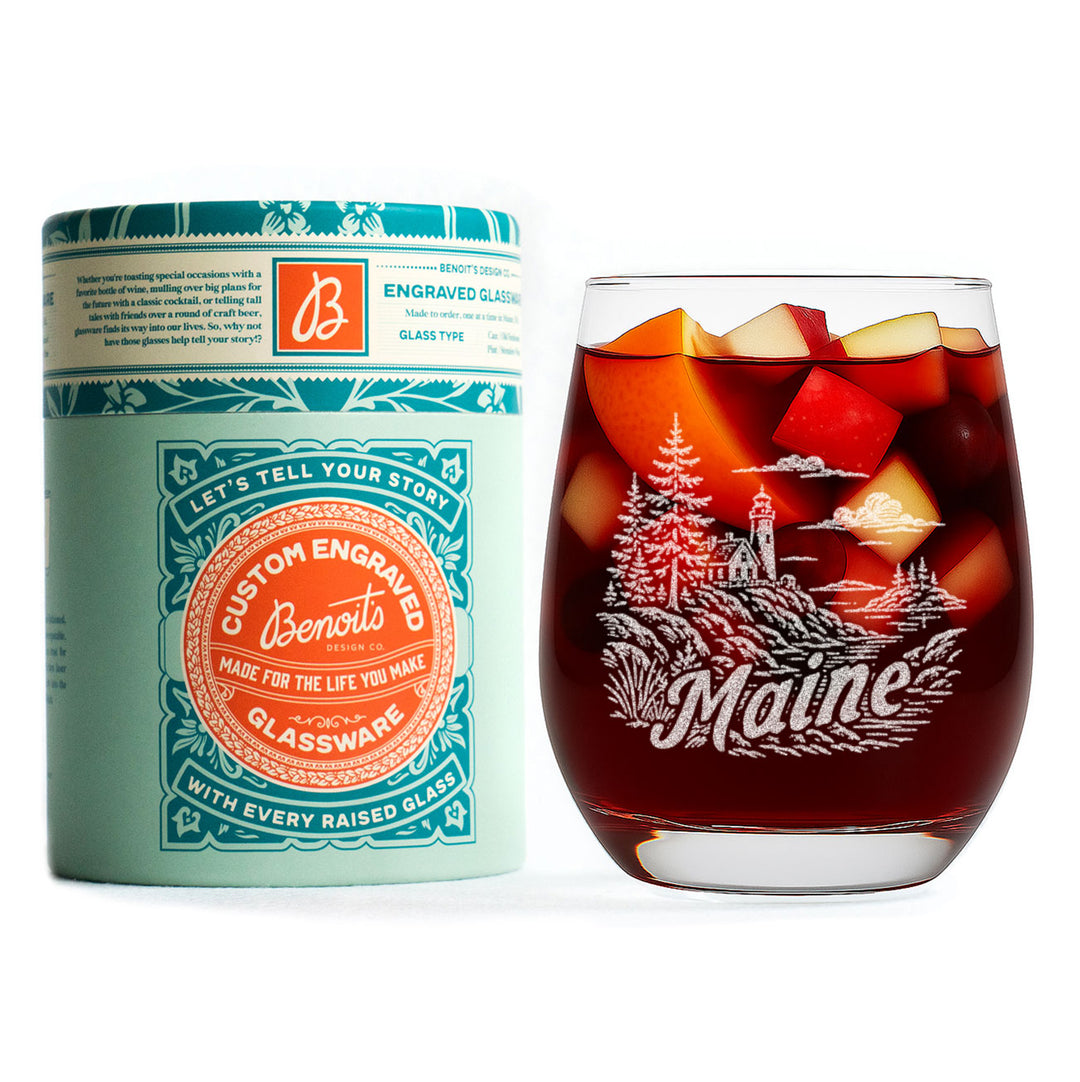 Maine State Glasses