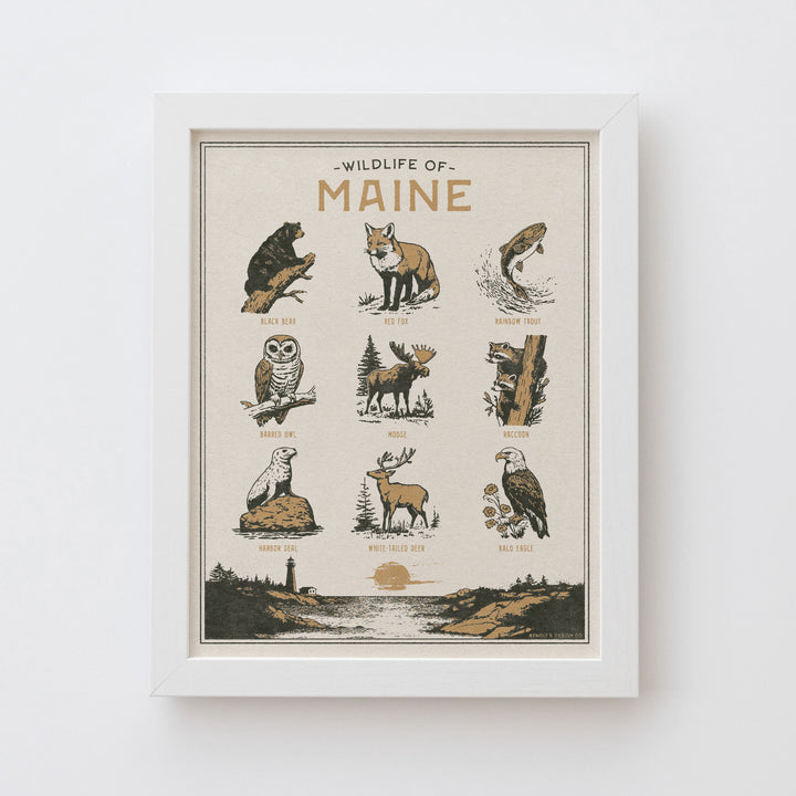 Maine Wildlife Print