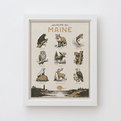 Maine Wildlife Print