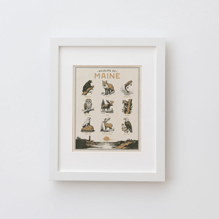 Maine Wildlife Print