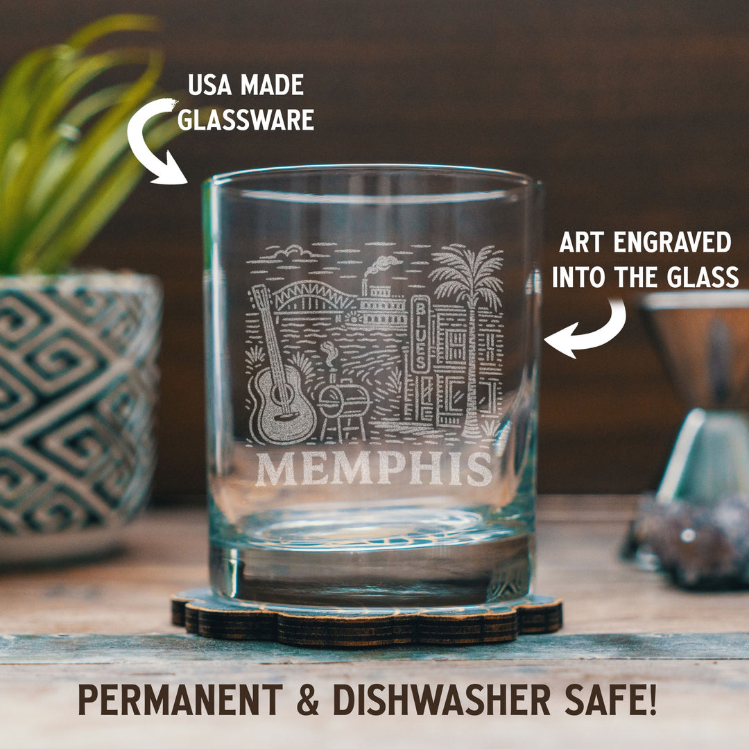 Memphis Tennessee Glasses
