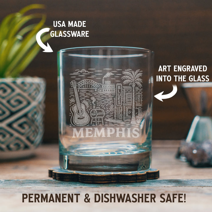 Memphis Tennessee Glasses