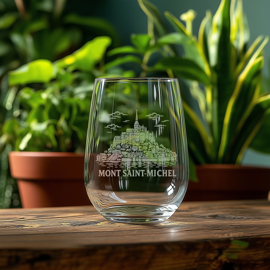 Mont Saint Michel France Glasses