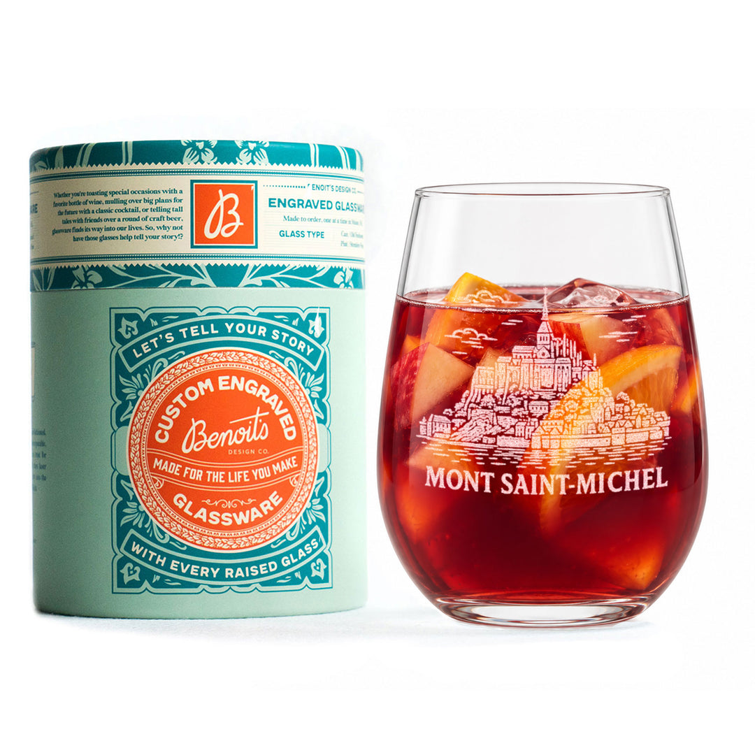 Mont Saint Michel France Glasses