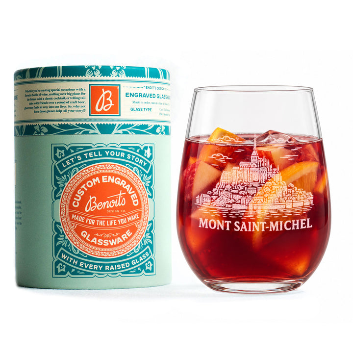 Mont Saint Michel France Glasses