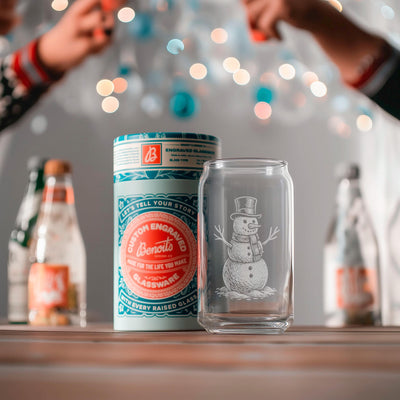 Vintage  Snowman Glasses