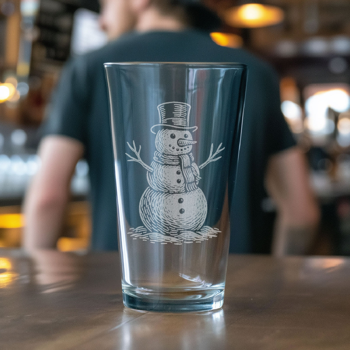 Vintage  Snowman Glasses