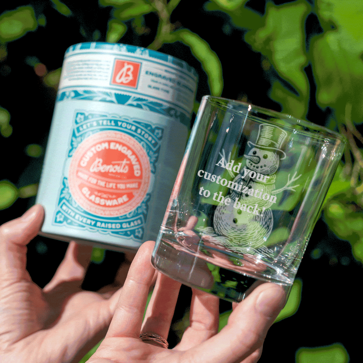 Vintage  Snowman Glasses