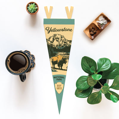 Yellowstone National Park Felt Pennant