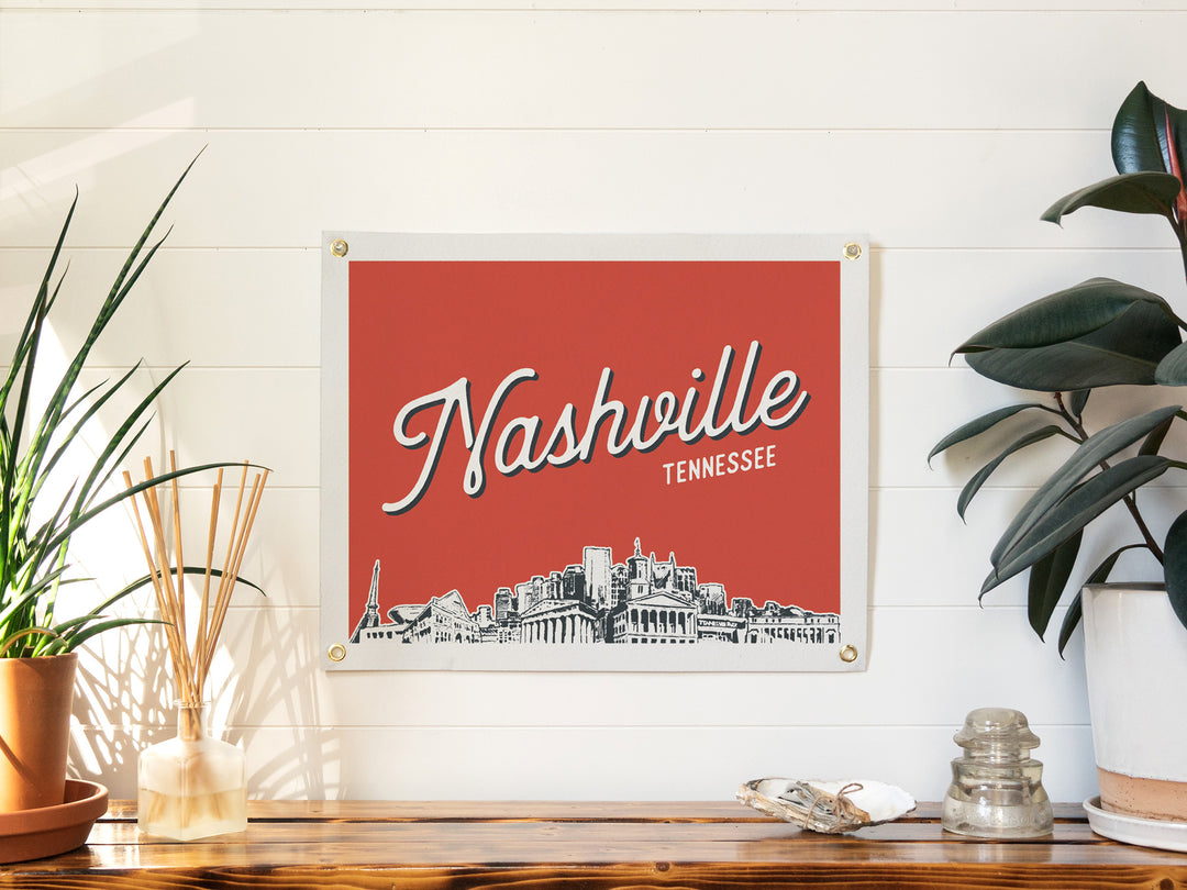 Nashville, Tennessee City Felt Banner