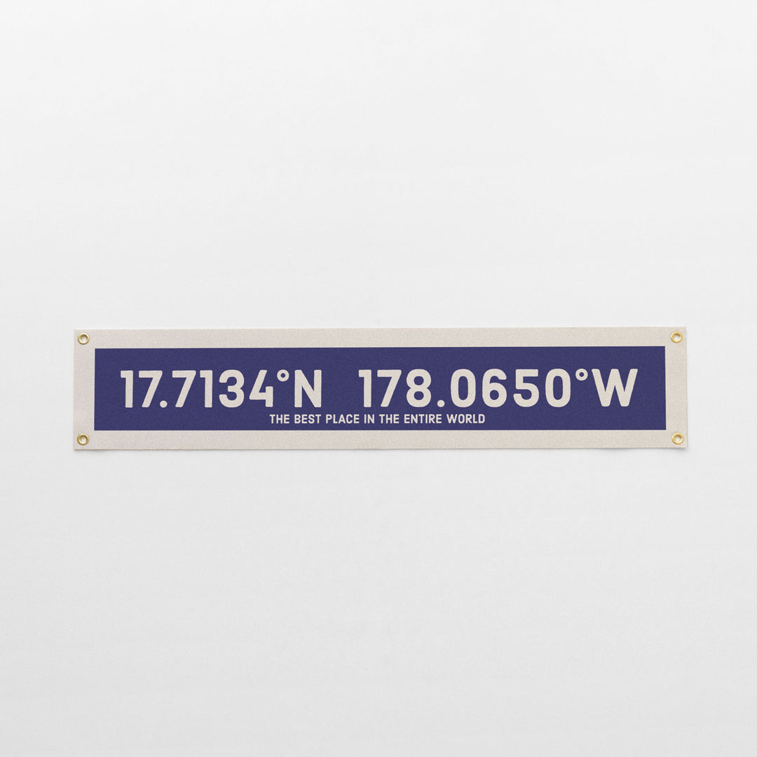 Custom Coordinate Felt Banner