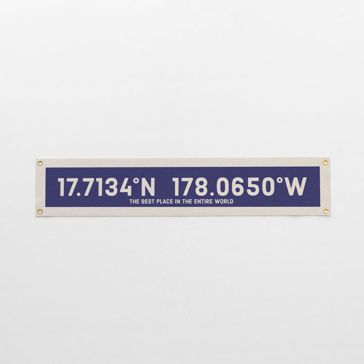 Custom Coordinate Felt Banner