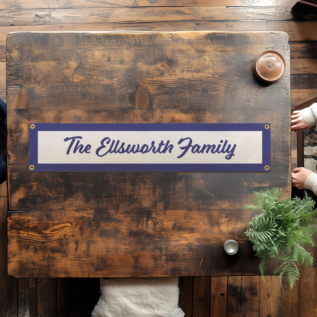 Custom Cursive Name Felt Banner