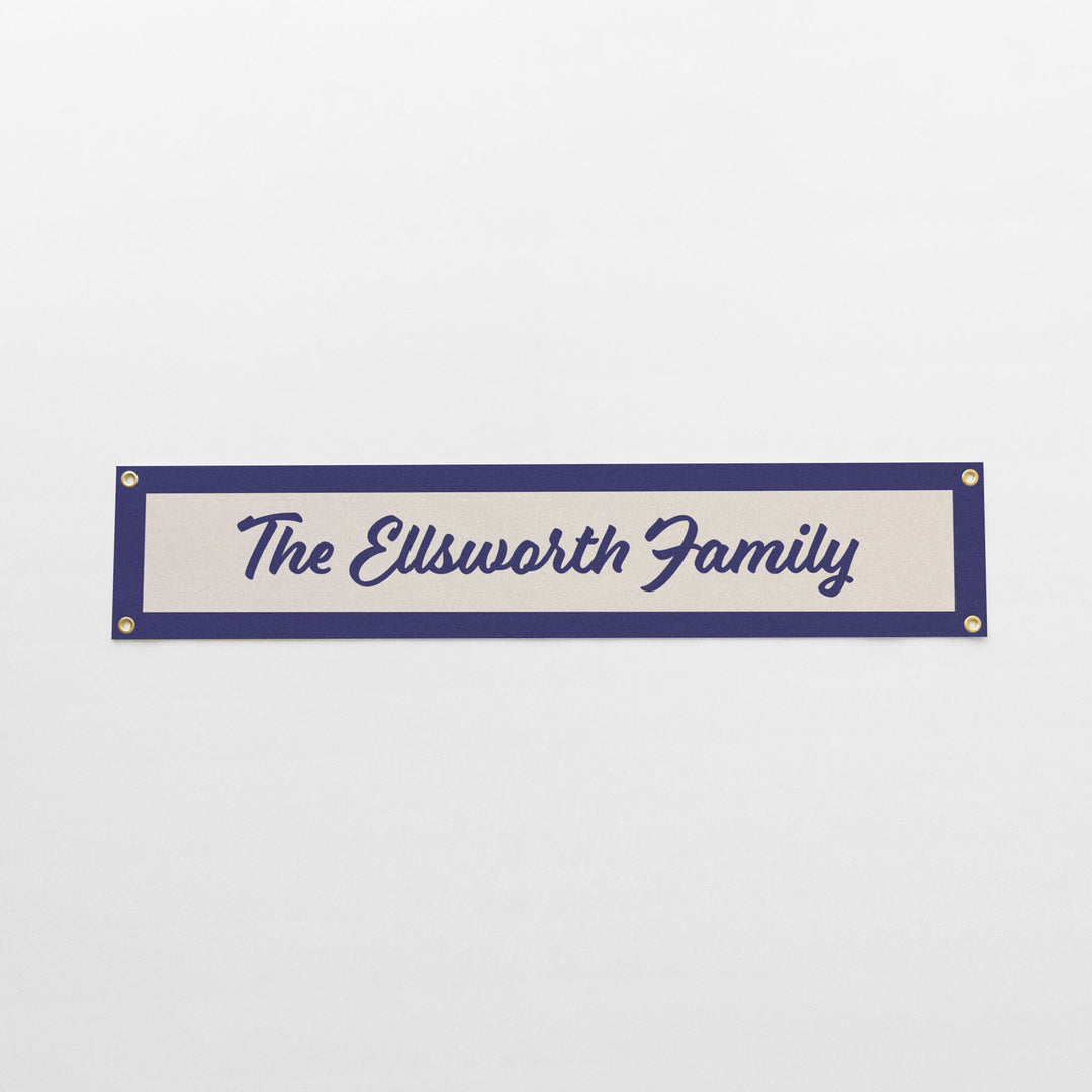 Custom Cursive Name Felt Banner