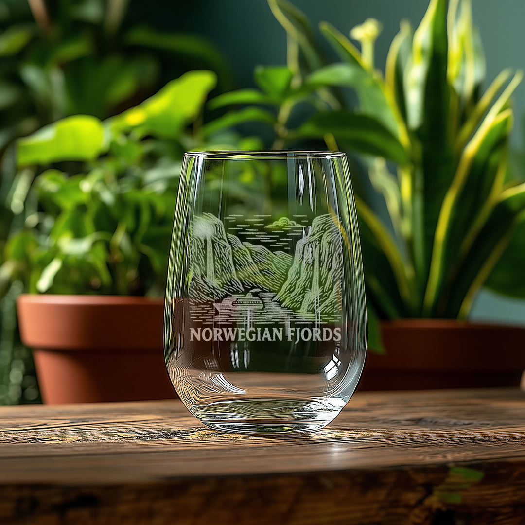 Norwegian Fjords Norway Glasses