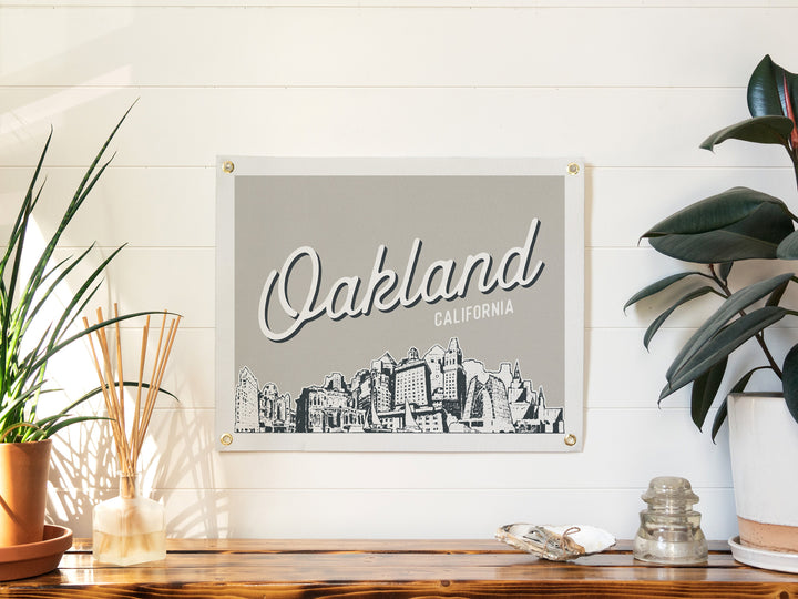 Oakland, California City Felt Banner