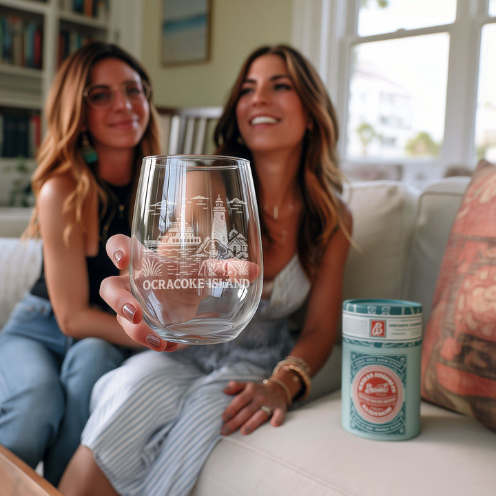Ocracoke Island North Carolina Glasses