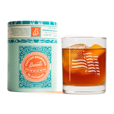 American Flag Glasses