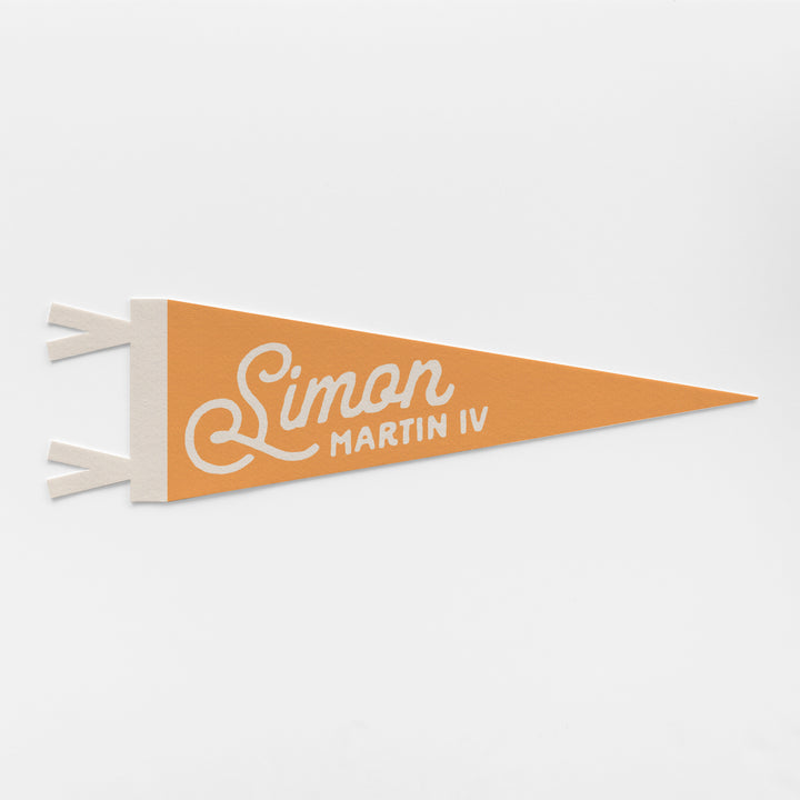 Custom Heritage Name Felt Pennant